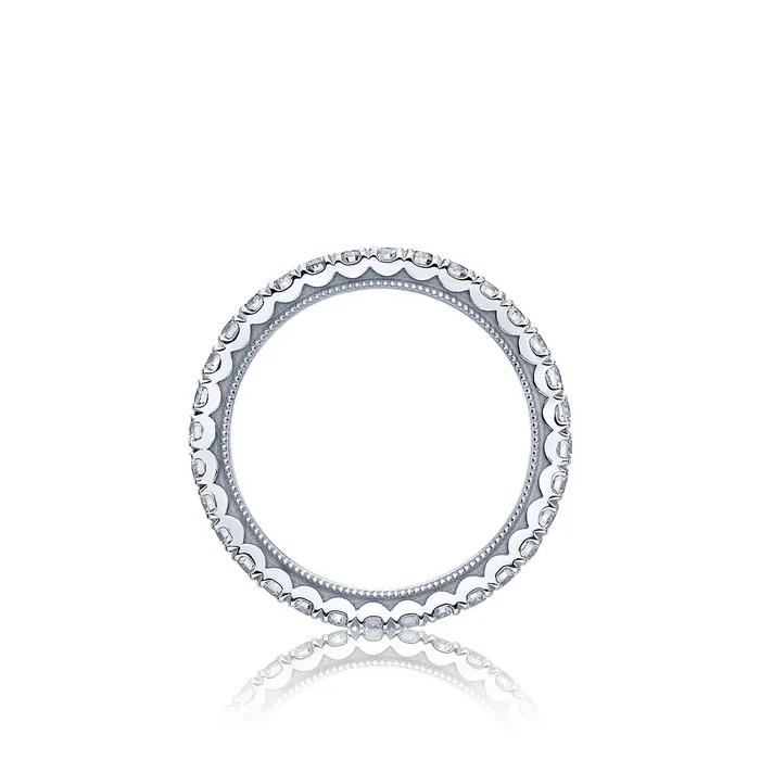 International Diamond Center Rings Tacori 18k White Gold Clean Crescent Diamond Wedding Band 103 CTW International Diamond Center Rings Tacori 18k White Gold Clean Crescent Diamond Wedding Band 103 CTW
