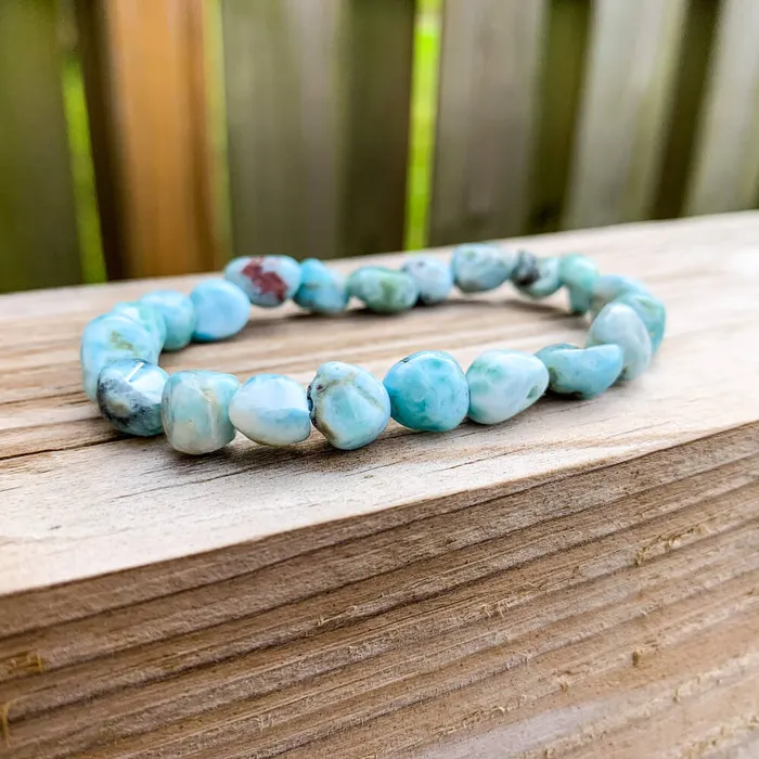 Larimar Tumbled Stone Bracelet Magic Crystals Bracelets