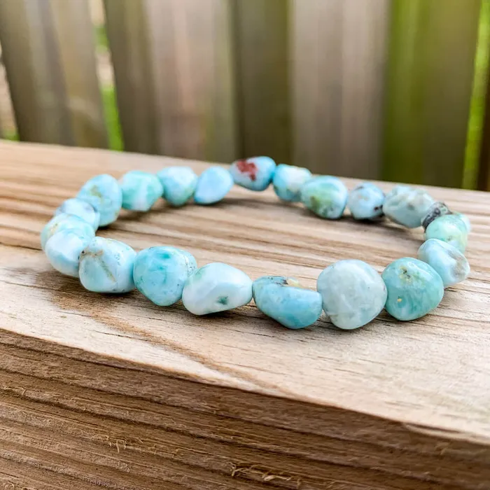 Larimar Tumbled Stone Bracelet Magic Crystals Bracelets