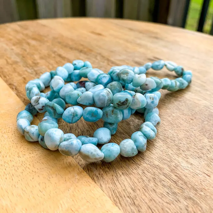 Larimar Tumbled Stone Bracelet Magic Crystals Bracelets