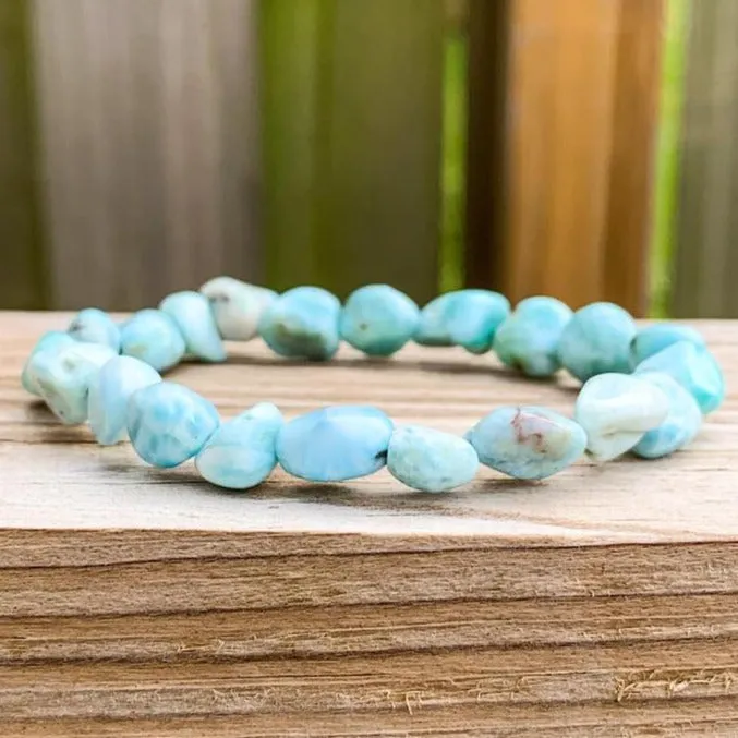Larimar Tumbled Stone Bracelet Magic Crystals Bracelets