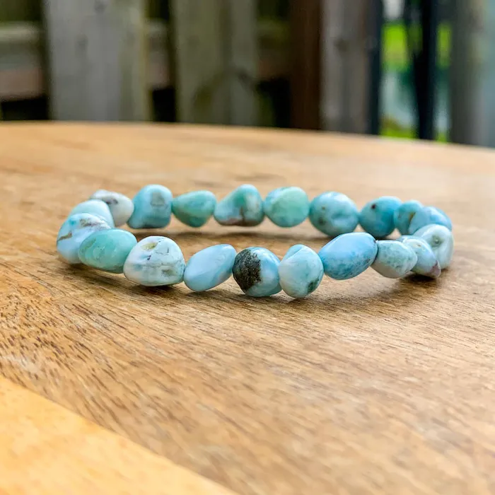 Larimar Tumbled Stone Bracelet Magic Crystals Bracelets