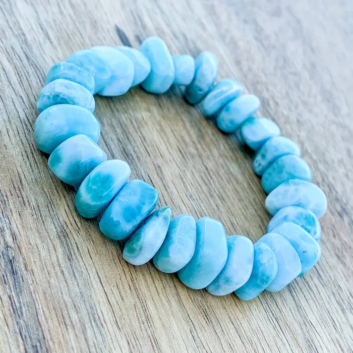 Larimar Tumbled Stone Bracelet Magic Crystals Bracelets
