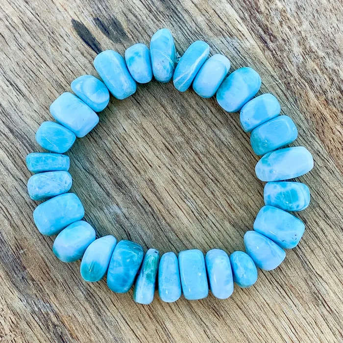 Larimar Tumbled Stone Bracelet Magic Crystals Bracelets