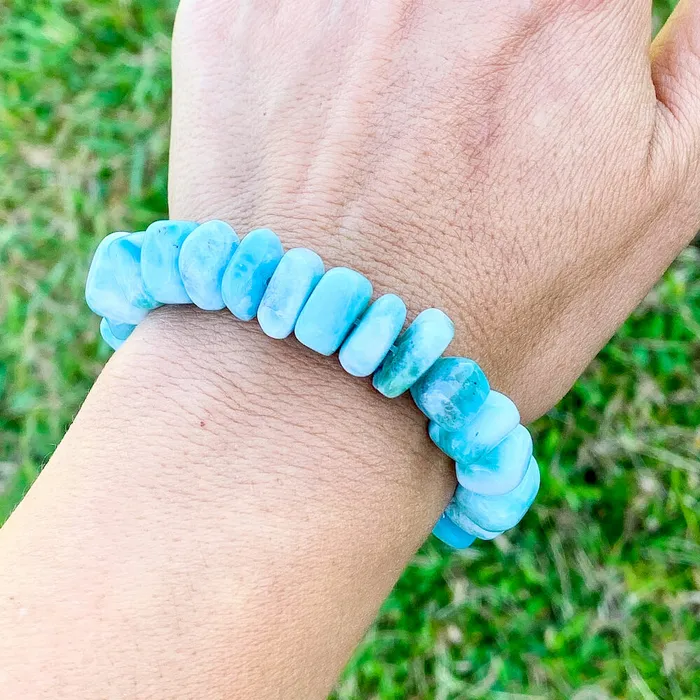 Larimar Tumbled Stone Bracelet Magic Crystals Bracelets