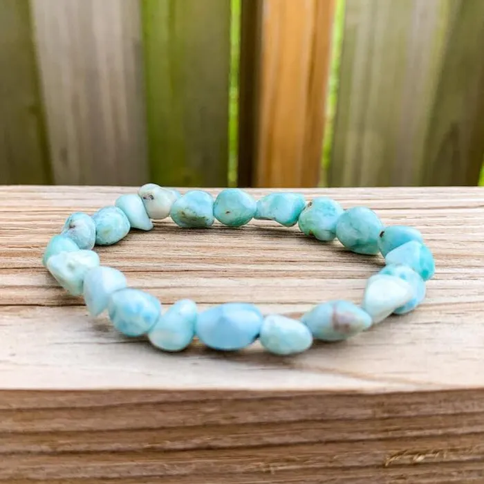 Larimar Tumbled Stone Bracelet Magic Crystals Bracelets