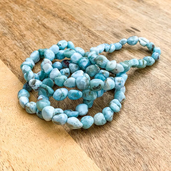 Larimar Tumbled Stone Bracelet Magic Crystals Bracelets