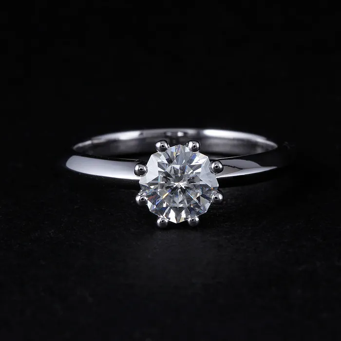 Luxus Moissanite Rings Jewelry Rings 14k White Gold Octagon Cut Moissanite Ring 1ct Luxus Moissanite Rings Jewelry Rings 14k White Gold Octagon Cut Moissanite Ring 1ct