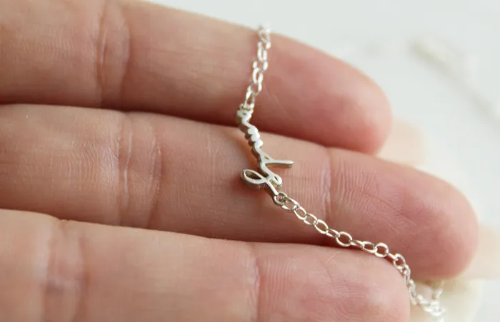 Necklaces TheLittleCatholic amdg Necklace Sterling Silver