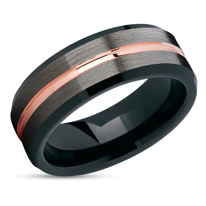 Rings Clean Casting Jewelry Gunmetal Wedding Ring Rose Gold Ring 18k Rose Gold Black Wedding Ring Tungsten Rings Clean Casting Jewelry Gunmetal Wedding Ring Rose Gold Ring 18k Rose Gold Black Wedding Ring Tungsten