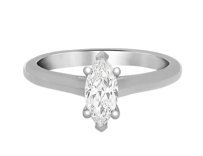 Rings International Diamond Center Complete White Gold Engagement Ring