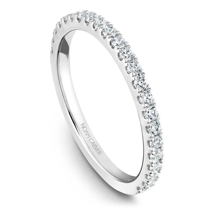 Rings International Diamond Center Noam Carver White Gold Diamond Engagement Ring Setting with Halo 047 CTW