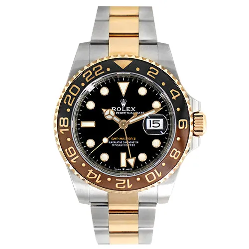 Rolex 126711CHNR GMT Master II Root Beer Rolesor Oystersteel and 18K Everose 40mm Preowned Shop IDC estore PreStyled Sets Rolex 126711CHNR GMT Master II Root Beer Rolesor Oystersteel and 18K Everose 40mm Preowned Shop IDC estore PreStyled Sets
