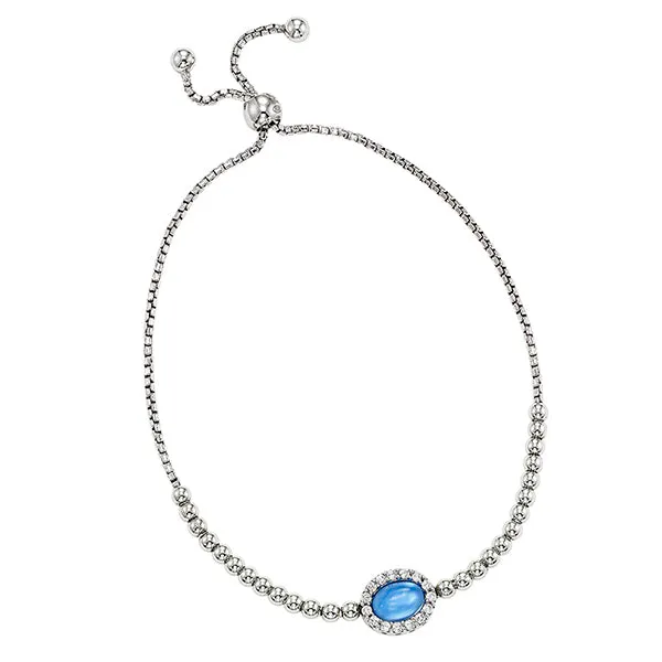 Silver MOP Bolo Bracelet International Diamond Center Bracelets