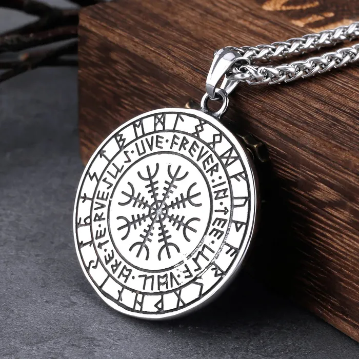 Valhalla Vikings Necklaces Yggdrasil Necklace Tree of Life Runes