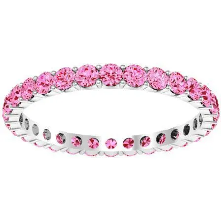 100 cttw Pink Sapphire Eternity Ring deBebians Rings