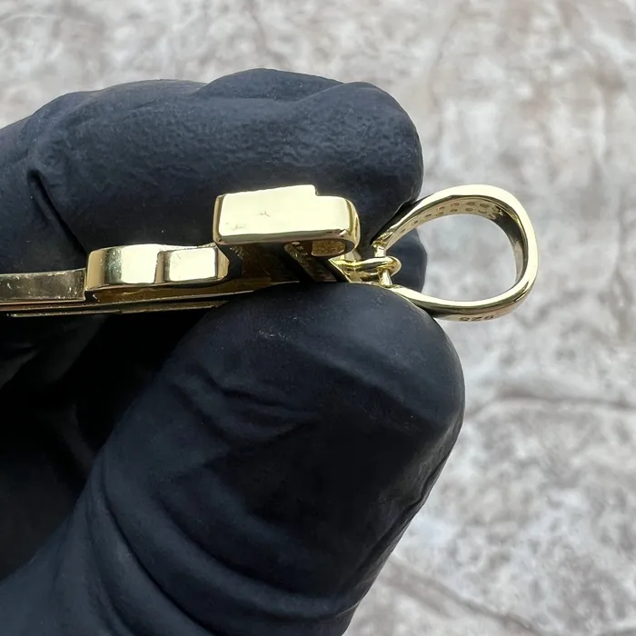 14k Gold Plated 925 Sterling Silver Uzi Gun Pendant Iced Bling Out CZ Bling Cartel Necklaces 14k Gold Plated 925 Sterling Silver Uzi Gun Pendant Iced Bling Out CZ Bling Cartel Necklaces