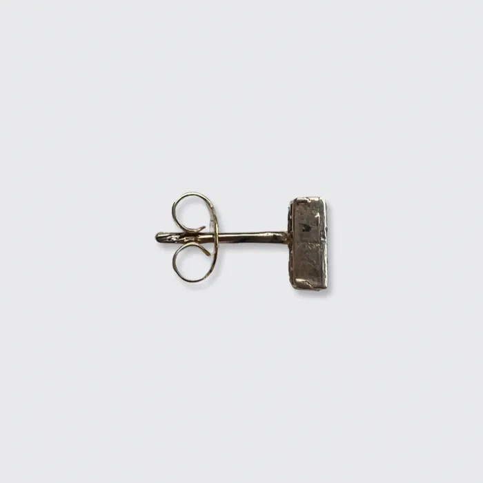 21stfinds Earrings Diamond R Initial Earring Stickpin Conversion