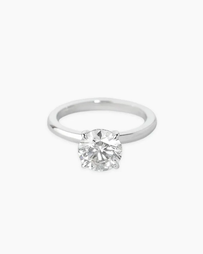 2ct 14K White Gold Diamond Ring Penny Pairs Rings