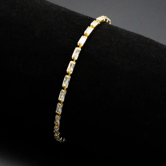3W1716 Gold Brass Bracelet with AAA Grade CZ in Clear Alamode Bracelets 3W1716 Gold Brass Bracelet with AAA Grade CZ in Clear Alamode Bracelets