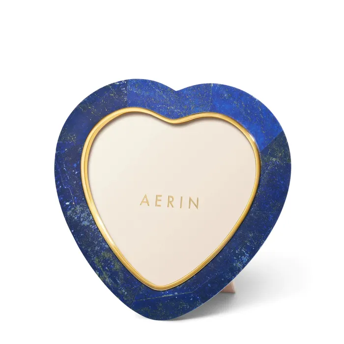 AERIN Cassiel Mosaic Heart Frame Lapis AERIN Necklaces