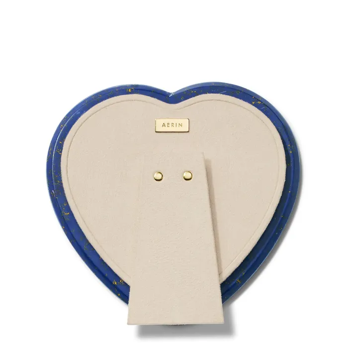 AERIN Cassiel Mosaic Heart Frame Lapis AERIN Necklaces