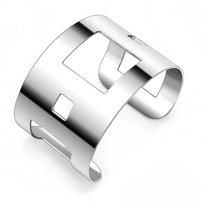 Alamode LO482 Stainless Steel Bangle with No Stone Bracelets