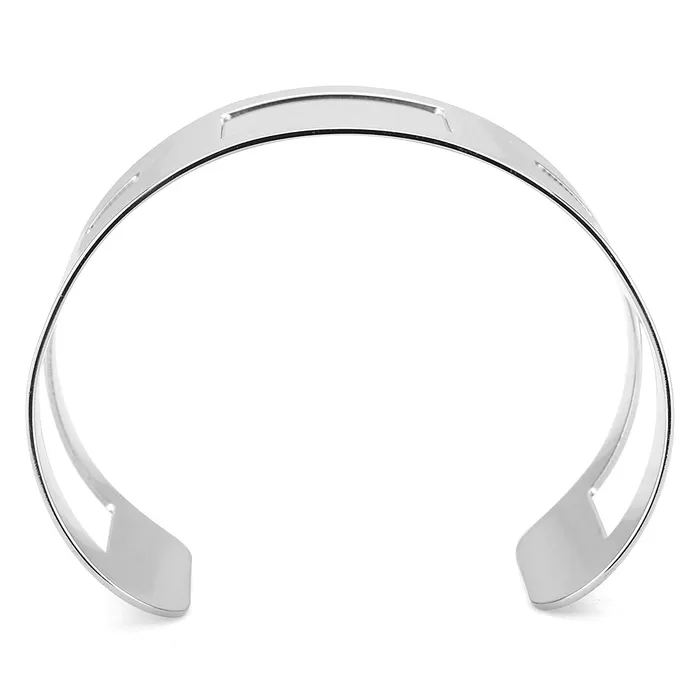 Alamode LO482 Stainless Steel Bangle with No Stone Bracelets