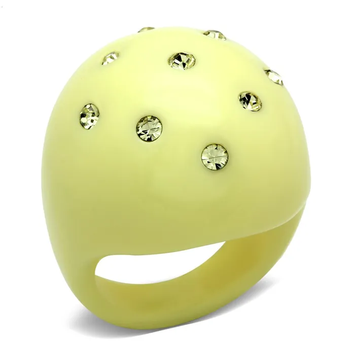Alamode Rings LO2387 Resin Ring with Synthetic Synthetic Stone in Multi Color