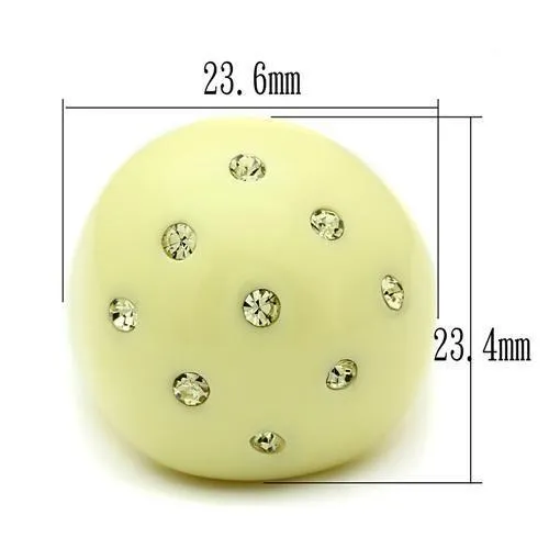 Alamode Rings LO2387 Resin Ring with Synthetic Synthetic Stone in Multi Color