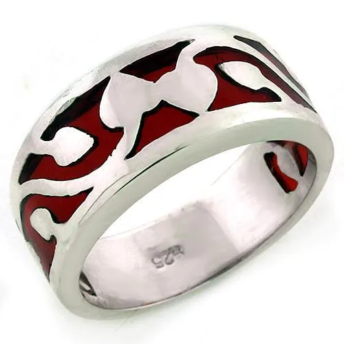 Alamode Rings LOAS1201 HighPolished 925 Sterling Silver Ring with No Stone