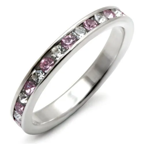 Alamode Rings LOAS911 HighPolished 925 Sterling Silver Ring with Top Grade Crystal in Light Amethyst Alamode Rings LOAS911 HighPolished 925 Sterling Silver Ring with Top Grade Crystal in Light Amethyst