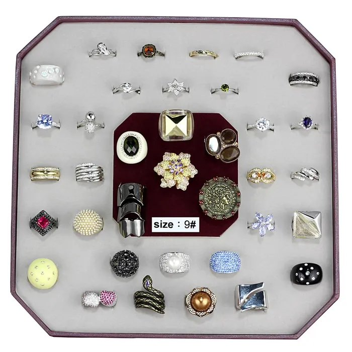 Alamode Rings VK020SIZE9 Assorted Brass Ring with Assorted in Assorted