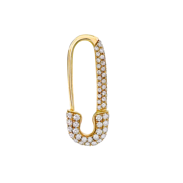 anitako Earrings MINI DIAMOND SAFETY PIN EARRING
