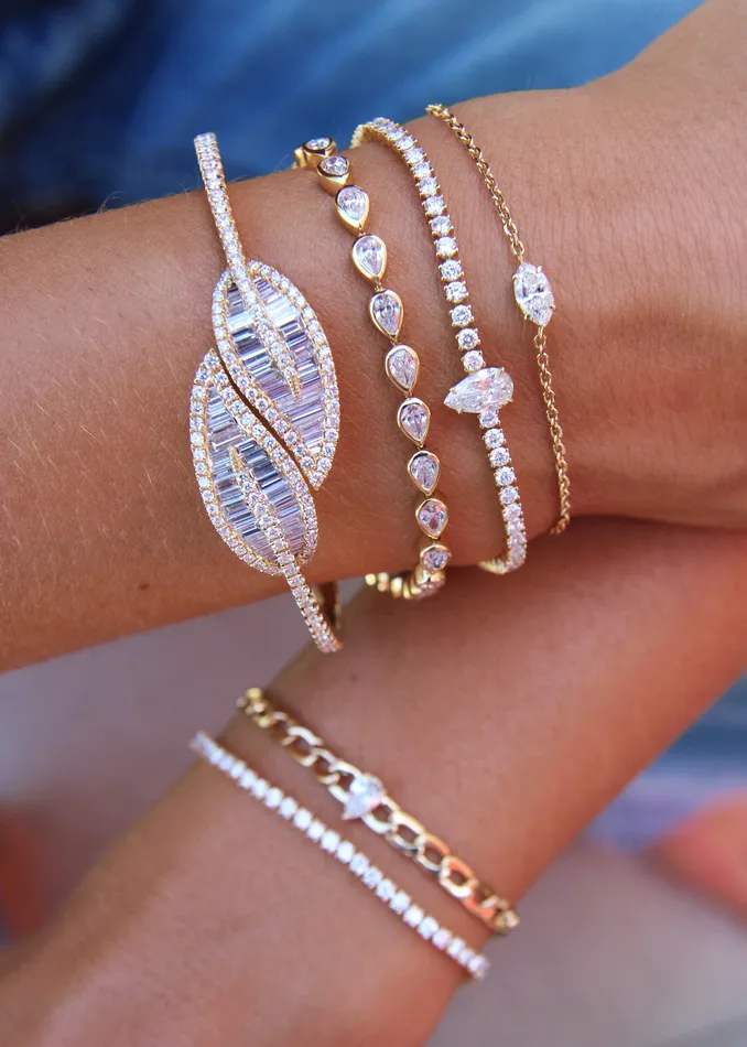 anitako MARQUISE DIAMOND CHAIN BRACELET Bracelets