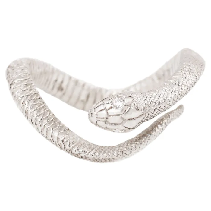 Anthony Lent Rings Sterling Silver Serpent Ring