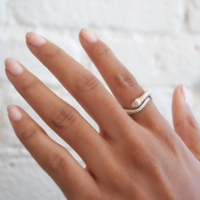 Anthony Lent Rings Sterling Silver Serpent Ring