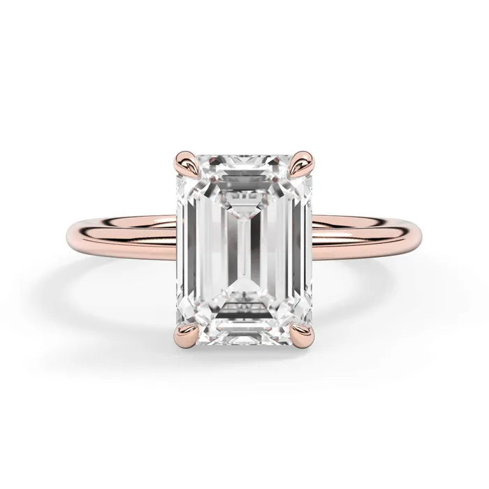 Basket Style Solitaire Engagement Ring deBebians Rings