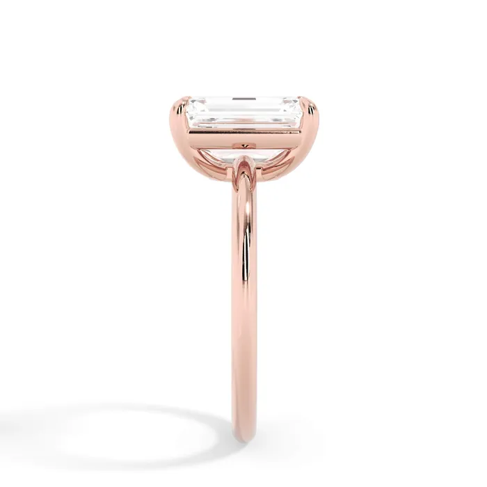 Basket Style Solitaire Engagement Ring deBebians Rings