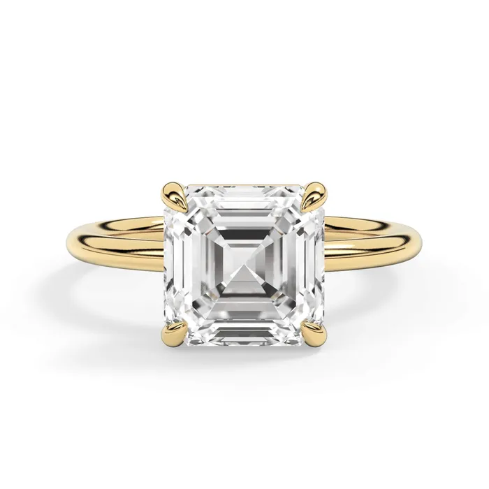 Basket Style Solitaire Engagement Ring deBebians Rings