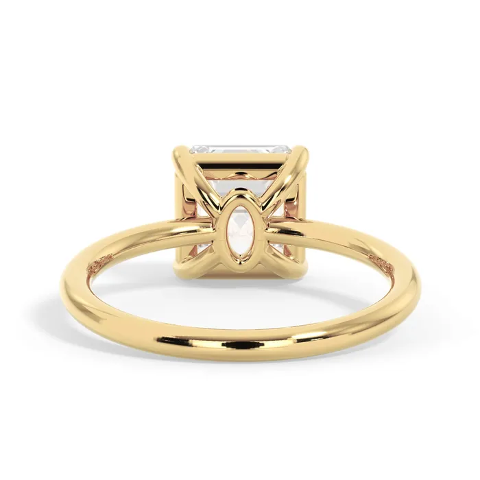 Basket Style Solitaire Engagement Ring deBebians Rings