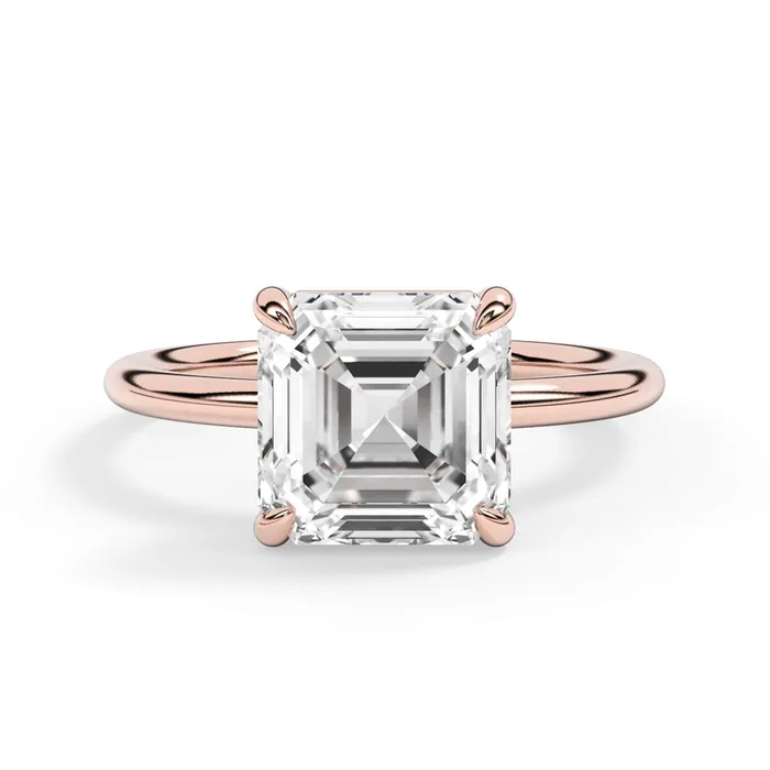 Basket Style Solitaire Engagement Ring deBebians Rings