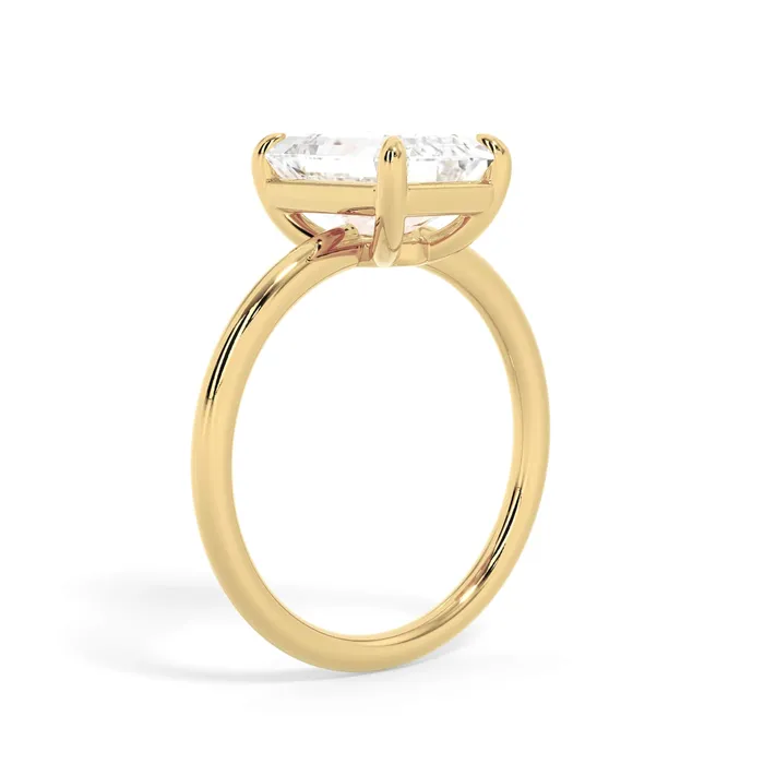 Basket Style Solitaire Engagement Ring deBebians Rings
