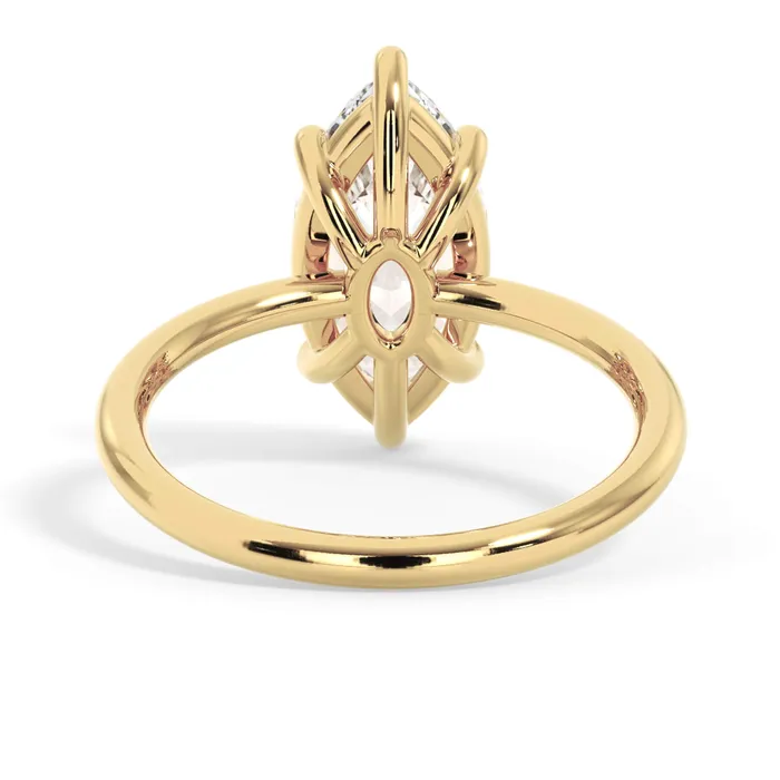 Basket Style Solitaire Engagement Ring deBebians Rings