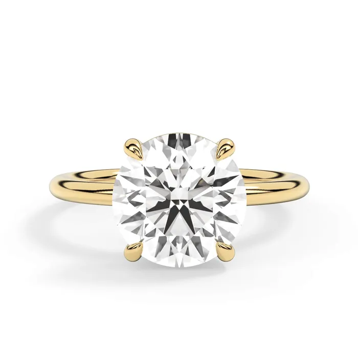 Basket Style Solitaire Engagement Ring deBebians Rings