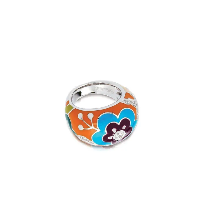 Belle Etoile Belle Etoile Cherry Blossom Ring Orange Rings