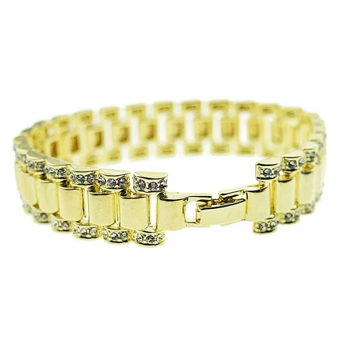 Bling Cartel Admin Bracelets Watch Band Bracelet Gold Finish Iced 14MM Thick 85 Bling Cartel Admin Bracelets Watch Band Bracelet Gold Finish Iced 14MM Thick 85