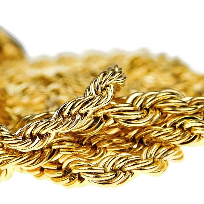 Bling Cartel Admin PreStyled Sets 18K Gold Plated Finish over Stainless Steel Rope Chain 7mm x 24 Bling Cartel Admin PreStyled Sets 18K Gold Plated Finish over Stainless Steel Rope Chain 7mm x 24
