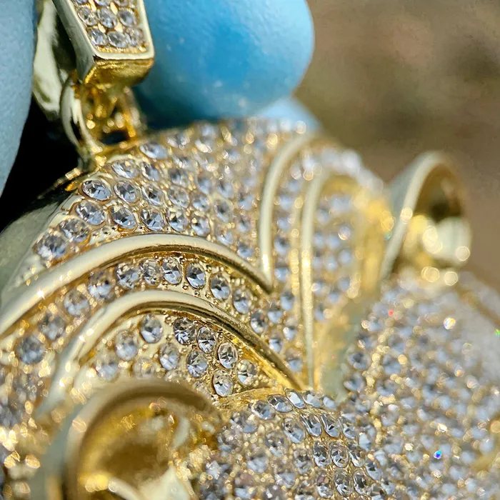Bling Cartel Necklaces 14k Gold Finish Lion Head Iced Huge Jumbo Flooded Out Pendant Bling Cartel Necklaces 14k Gold Finish Lion Head Iced Huge Jumbo Flooded Out Pendant