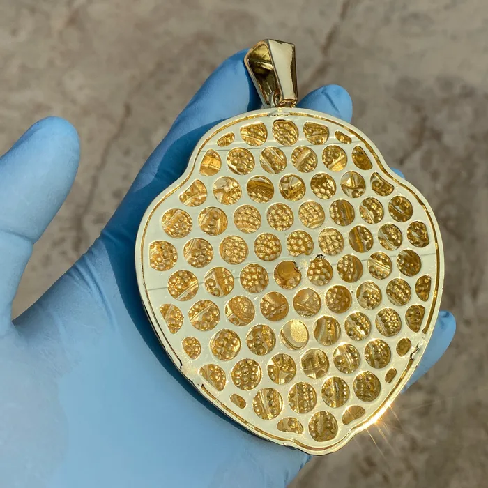 Bling Cartel Necklaces 14k Gold Finish Lion Head Iced Huge Jumbo Flooded Out Pendant Bling Cartel Necklaces 14k Gold Finish Lion Head Iced Huge Jumbo Flooded Out Pendant
